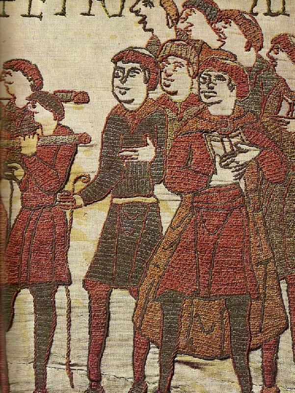 unknow artist detalj av bayeux-tapeten Sweden oil painting art